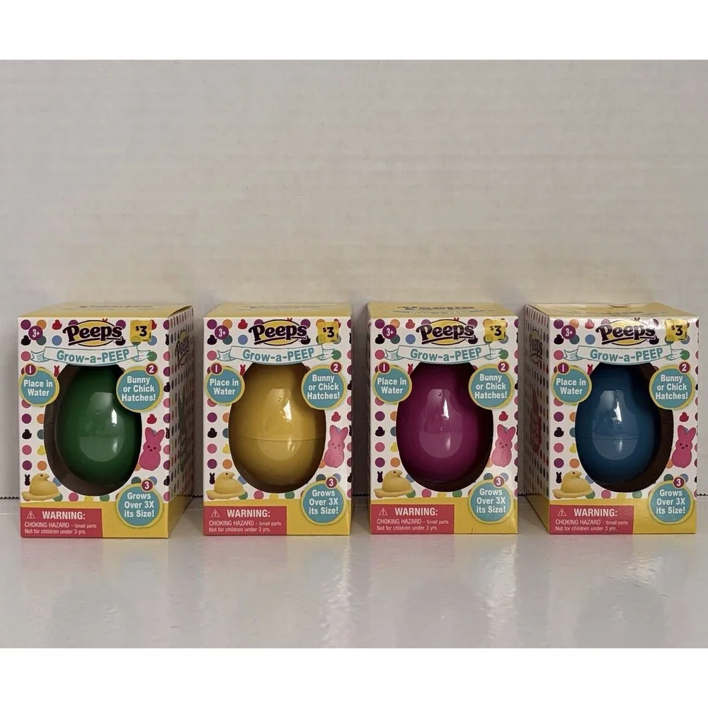 Peeps Grow a Peep Lot Of 4 New in Box Easter Basket Stuffers